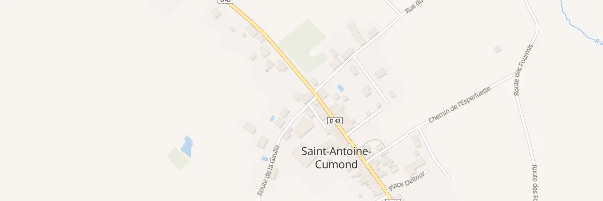 Plan du 8 Rte de la Gaulie à Saint Privat en Périgord