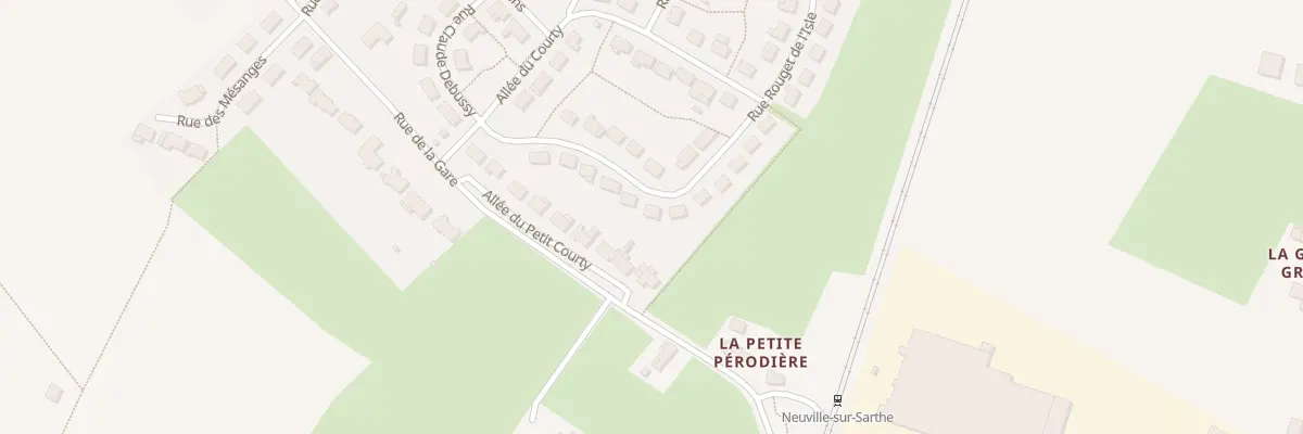 Plan du 11 Rue Rouget de l’Isle à Neuville-sur-Sarthe