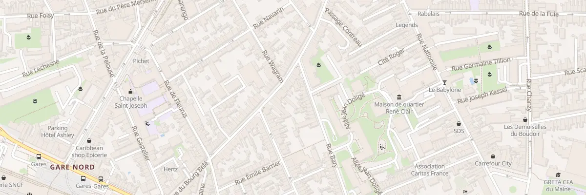 Plan du 71 Rue du Bourg Belé au Mans