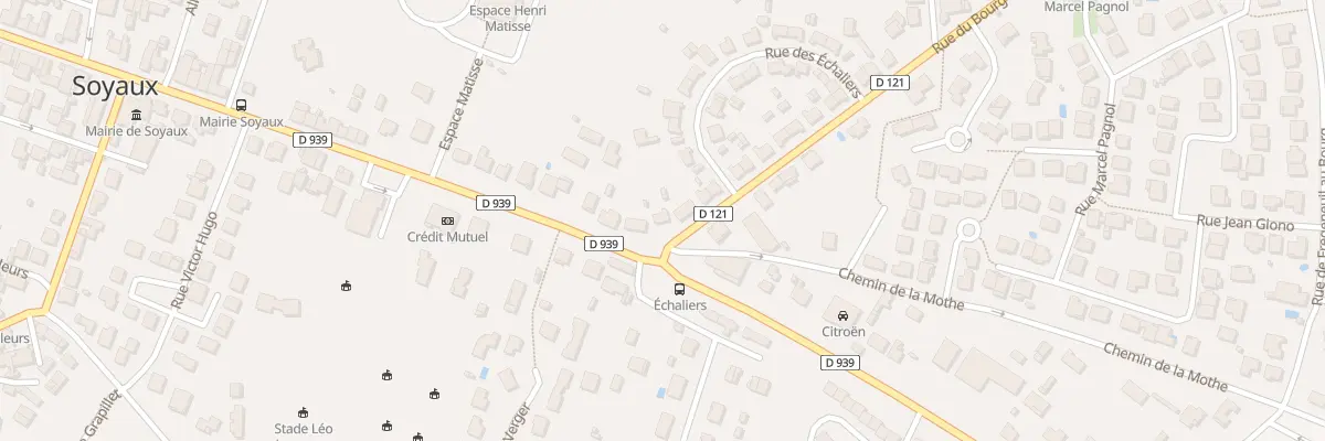 Plan du 2 Rue du Bourg à Soyaux