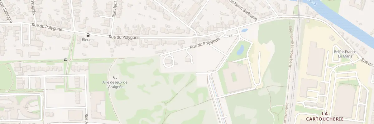 Plan du 202 Rue du Polygone au Mans