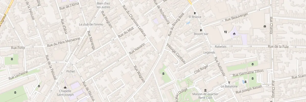 Plan du 40 Rue du Chanoine J Lelievre au Mans