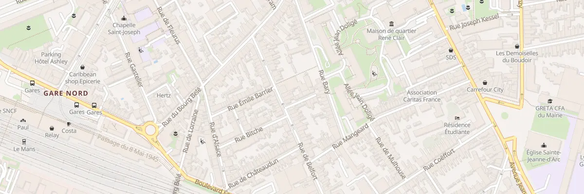 Plan du 27 Rue de Belfort au Mans
