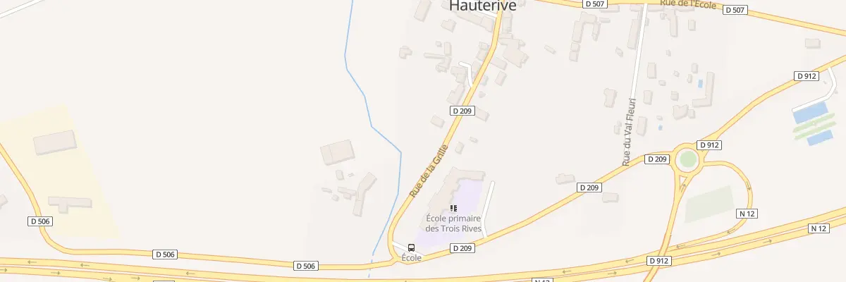 Plan du 158 Rue de la Grille à Hauterive