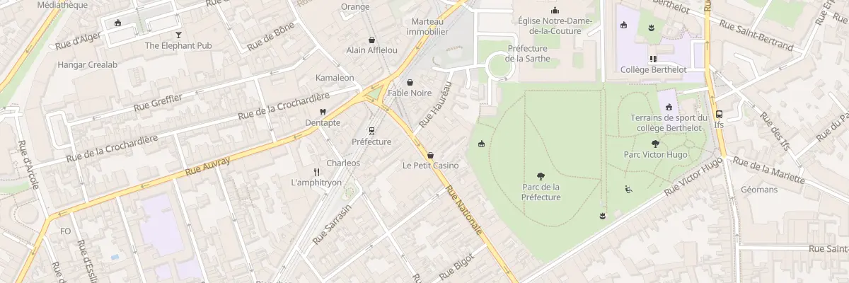 Plan du 5 Rue Nationale au Mans