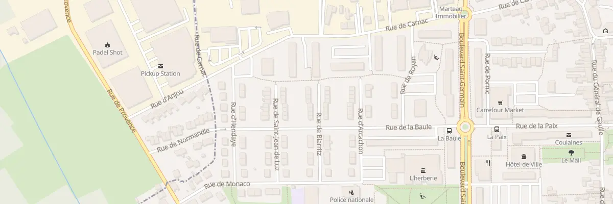 Plan du 19 Rue de Biarritz à Coulaines