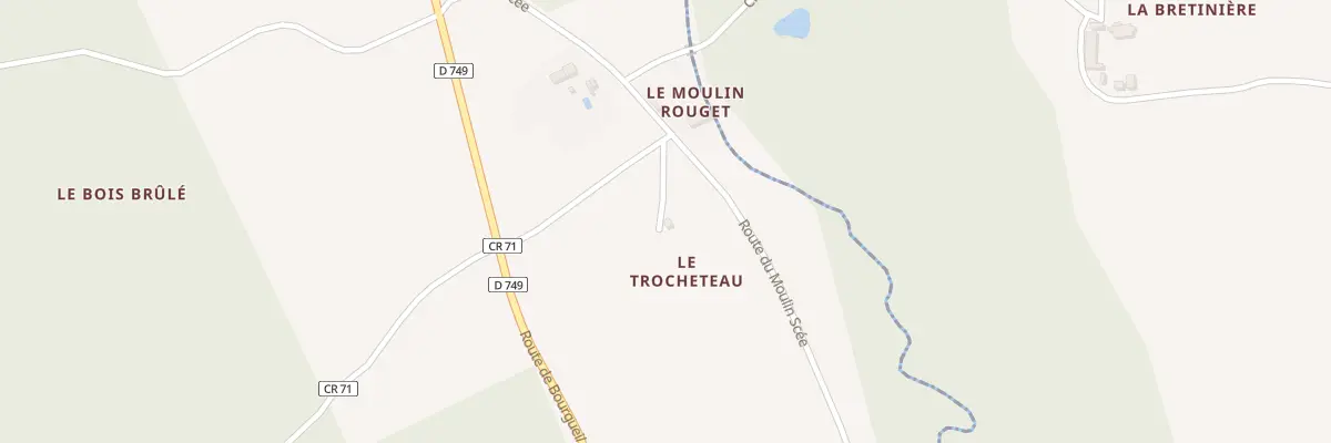 Plan du 336 Rte du Moulin Scée à Gizeux