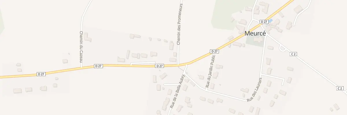 Plan du 2 Rte de Beaumont sur Sarthe à Meurcé