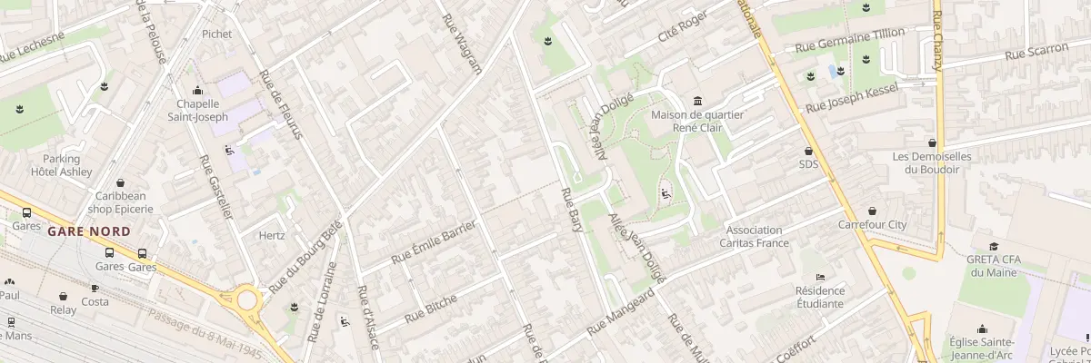 Plan du 28 Rue Bary au Mans