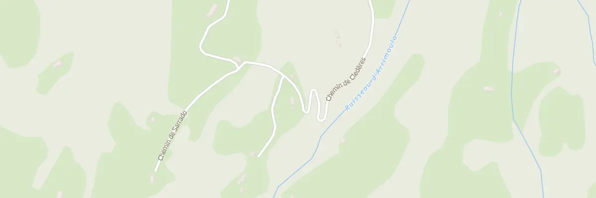 Plan du 601 Che de Cledères à Campan