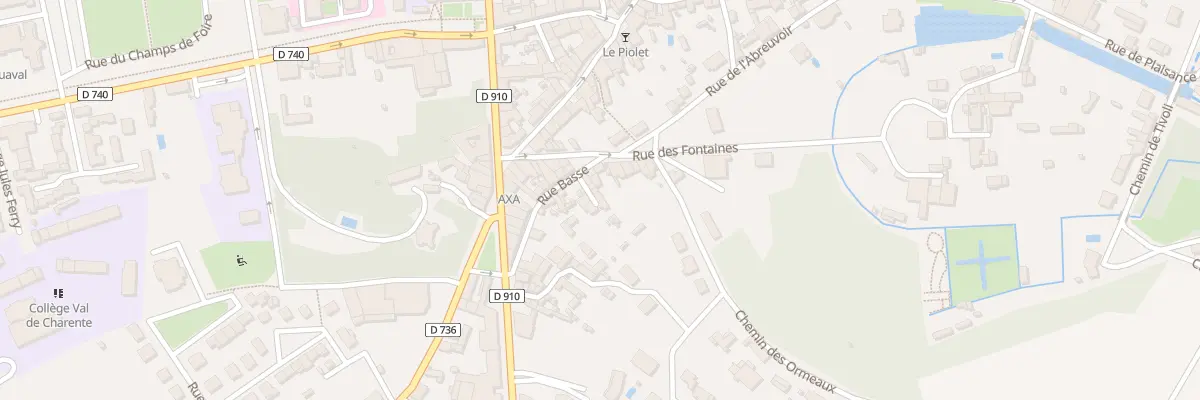 Plan du 7 Imp Rue Basse à Ruffec