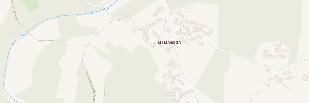 Plan du 5342 Mémageon à Brux