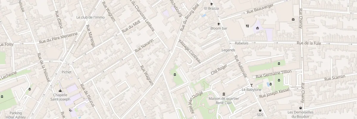 Plan du 51 Rue du Bourg Belé au Mans