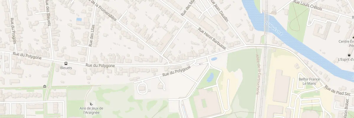 Plan du 197 Rue du Polygone au Mans