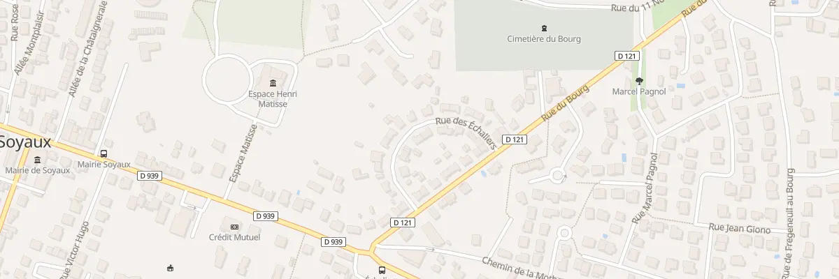 Plan du 8 Rue des Échaliers à Soyaux