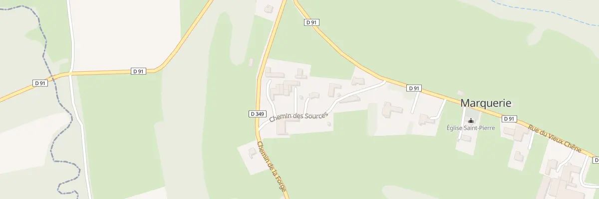 Plan du 1 Che des Sources à Marquerie