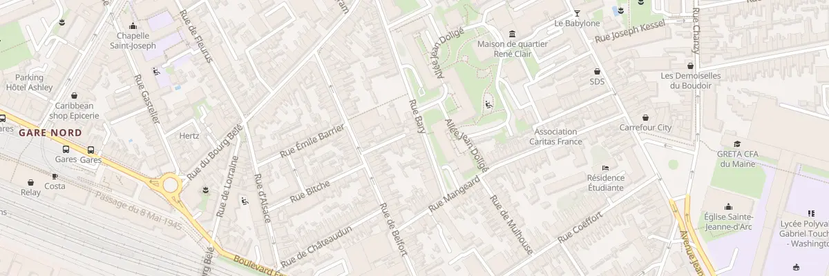 Plan du 48 Rue Bary au Mans