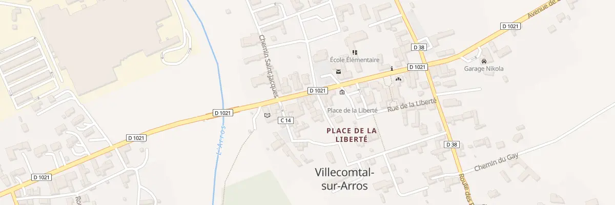 Plan du 16 Av de Gascogne à Villecomtal-sur-Arros