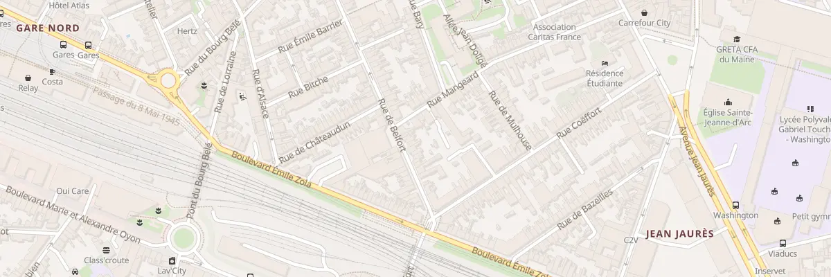 Plan du 61 Rue de Belfort au Mans