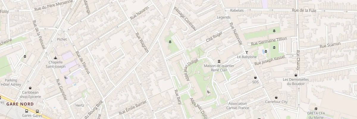 Plan du 5 Rue Bary au Mans