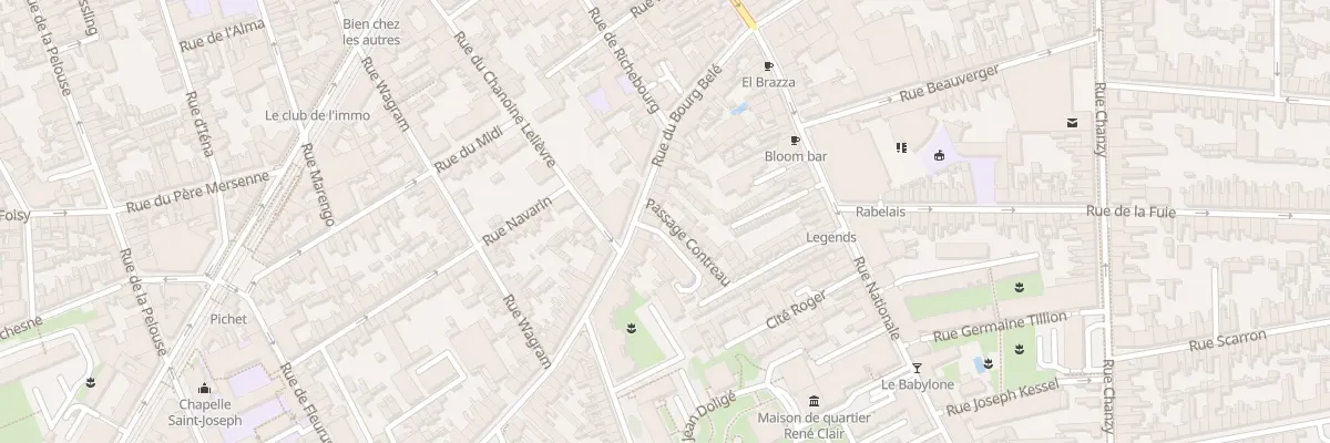 Plan du 37 Rue du Bourg Belé au Mans