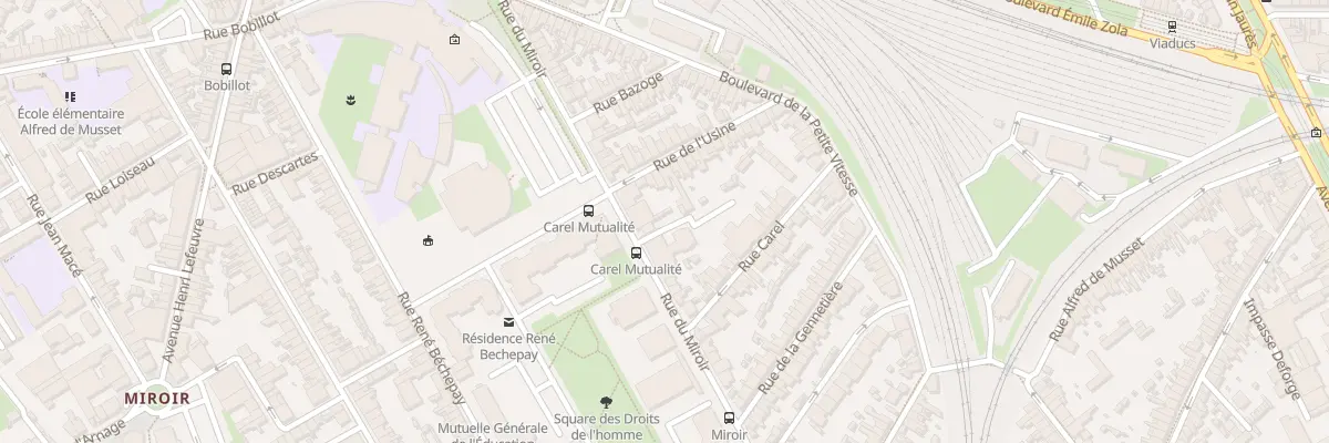 Plan du 61 Rue du Miroir au Mans