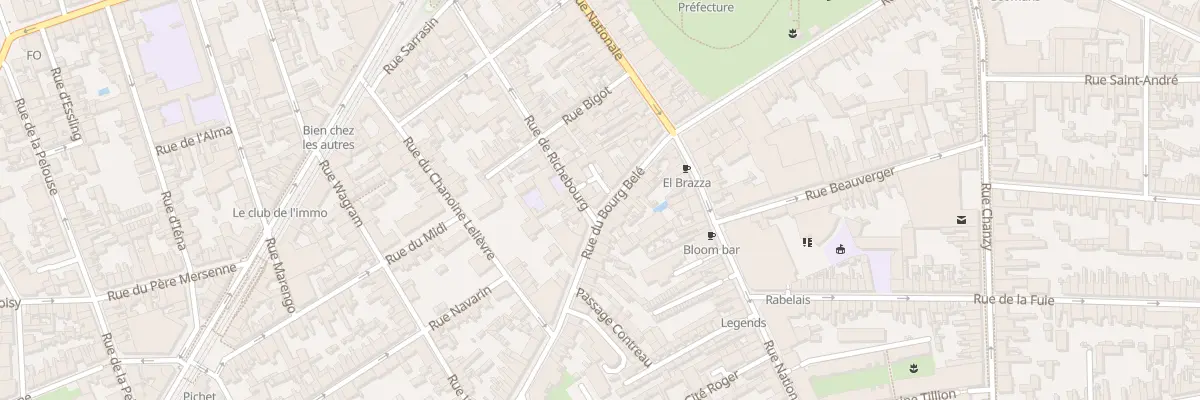 Plan du 20 Rue du Bourg Belé au Mans