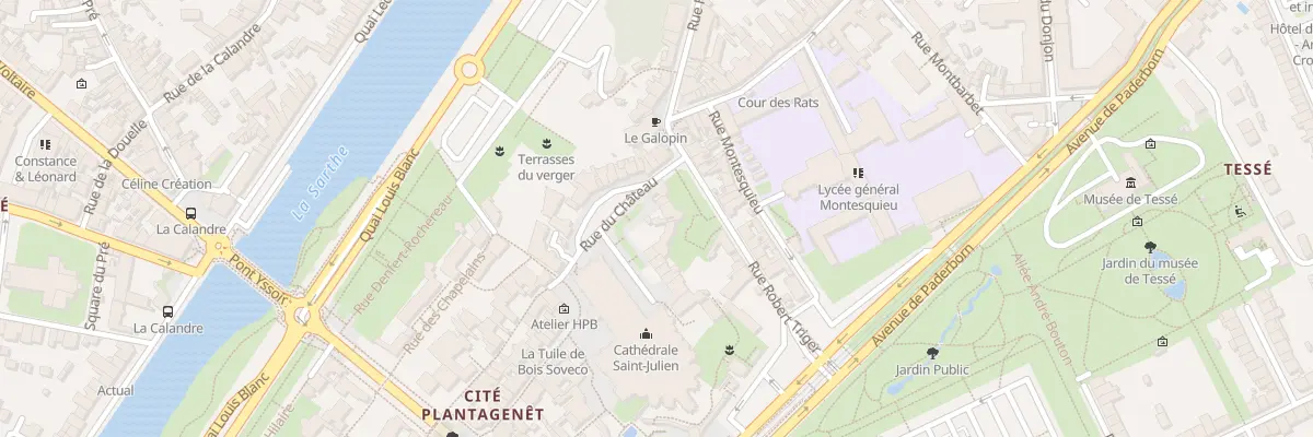 Plan du 17 Pl du Cardinal Grente au Mans