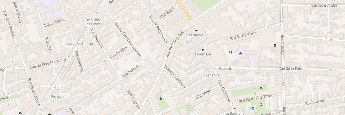 Plan du 27 Rue du Bourg Belé au Mans