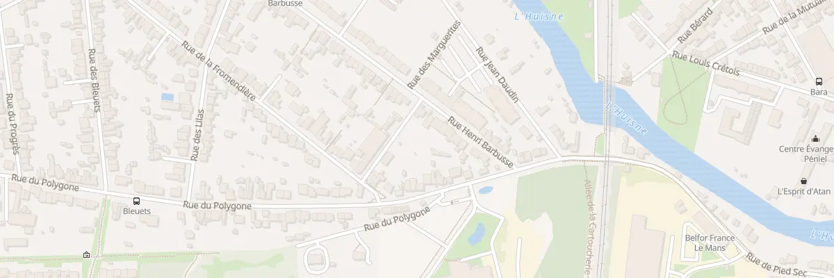 Plan du 192 Rue Henri Barbusse au Mans