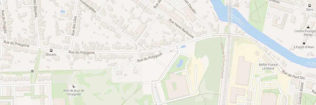 Plan du 192 Rue du Polygone au Mans