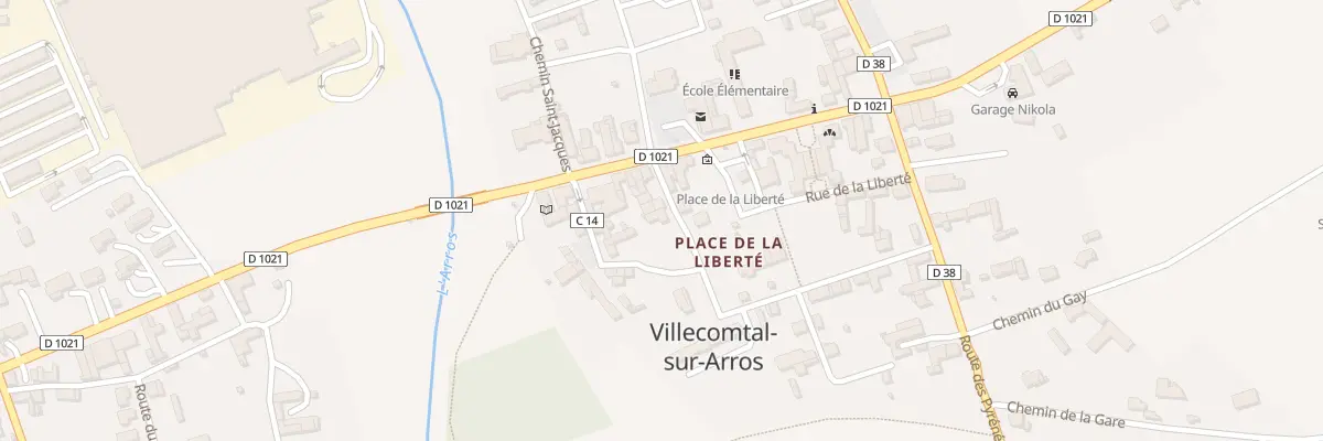 Plan du 5101 Rue du 19 Mars 1962 à Villecomtal-sur-Arros