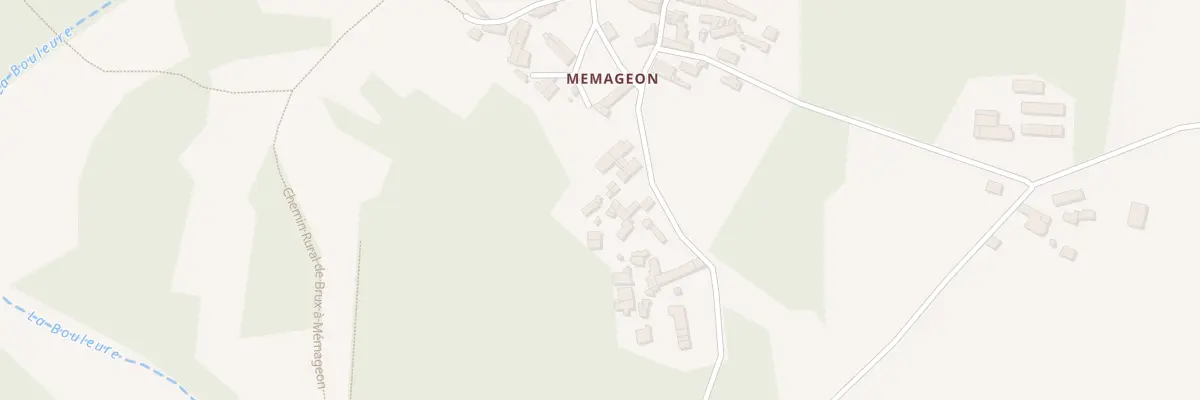 Plan du 5345 Mémageon à Brux