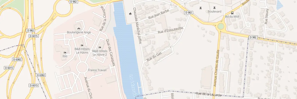 Plan du 6 Vc Mal Joffre à Harfleur