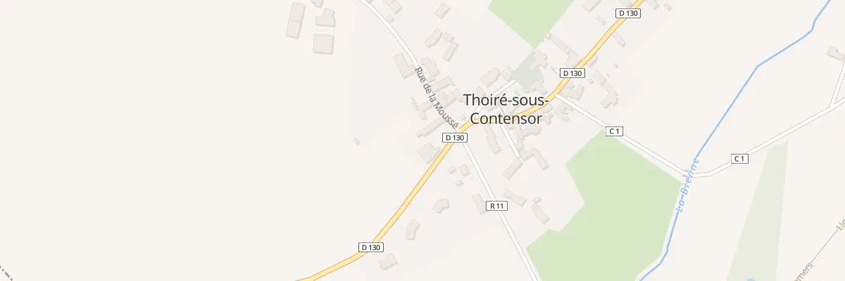 Plan du 2 Rue de la Mousse à Thoiré-sous-Contensor
