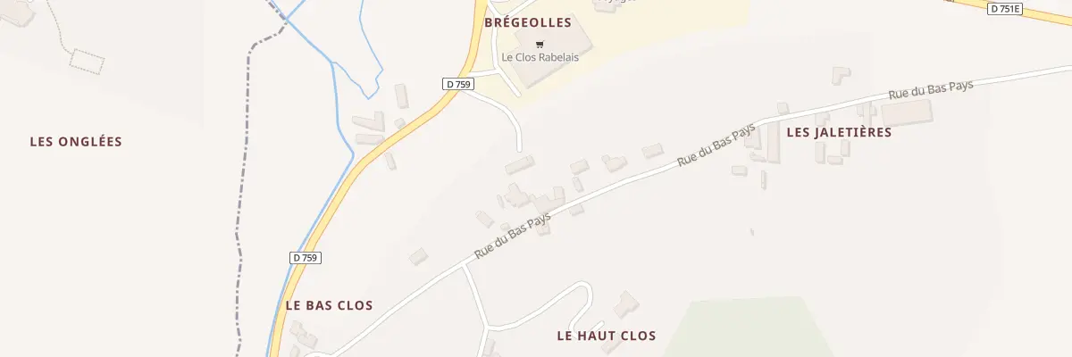 Plan du 5 Rue du Bas Pays à La Roche-Clermault