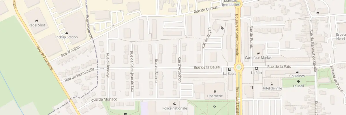 Plan du 15 Rue d’Arcachon à Coulaines