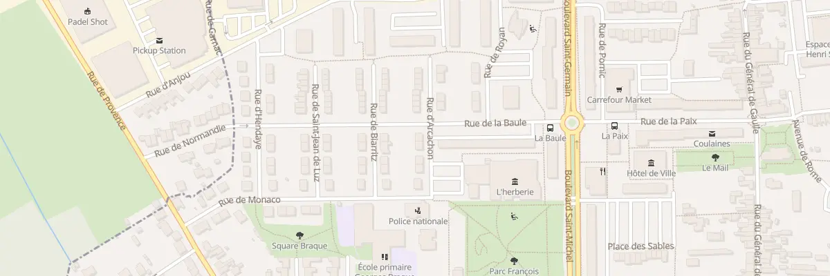 Plan du 9 Rue d’Arcachon à Coulaines