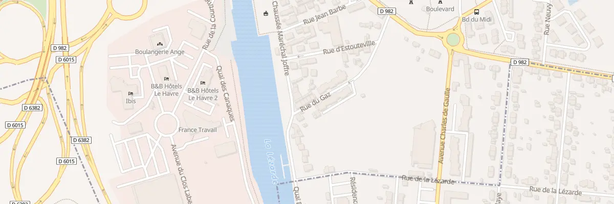 Plan du 5 Rue du Gaz à Harfleur