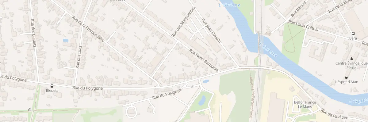 Plan du 196 Rue Henri Barbusse au Mans