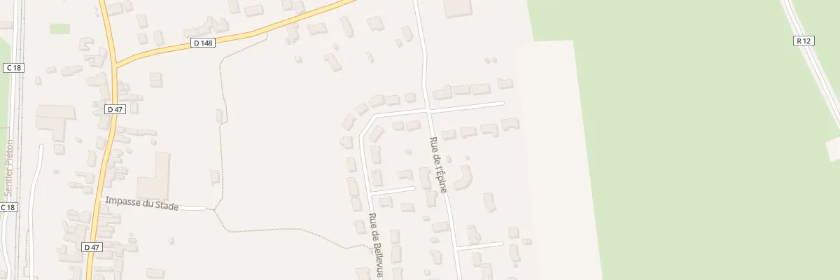Plan du 20 Rue de Bellevue à La Guierche