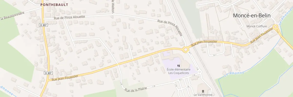 Plan du 25 Rue Jean Fouassier à Moncé-en-Belin