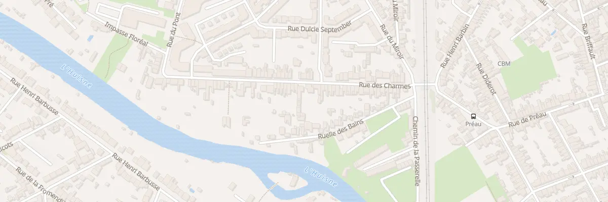 Plan du 51 Rue des Charmes au Mans