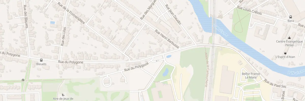 Plan du 207 Rue du Polygone au Mans