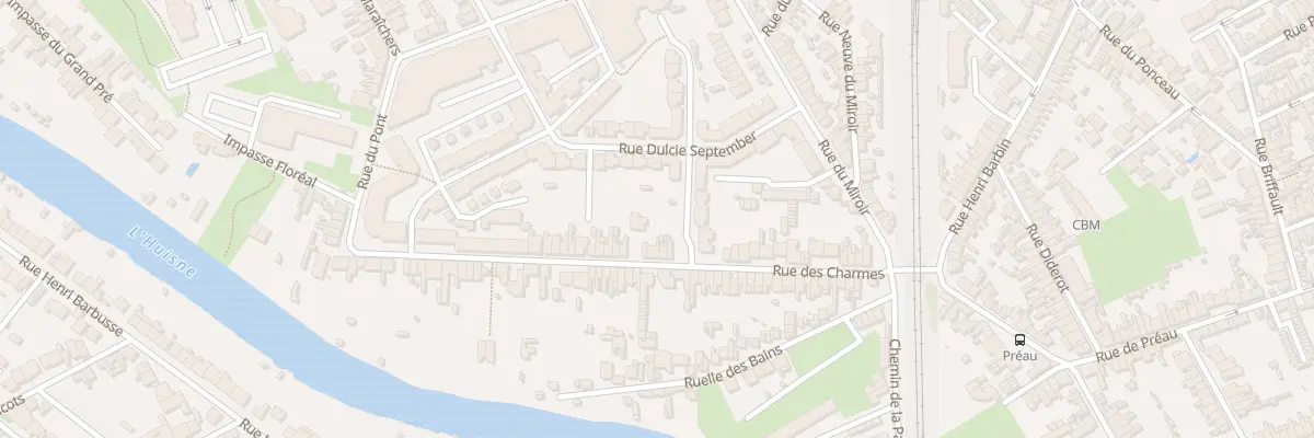 Plan du 60 Rue des Charmes au Mans