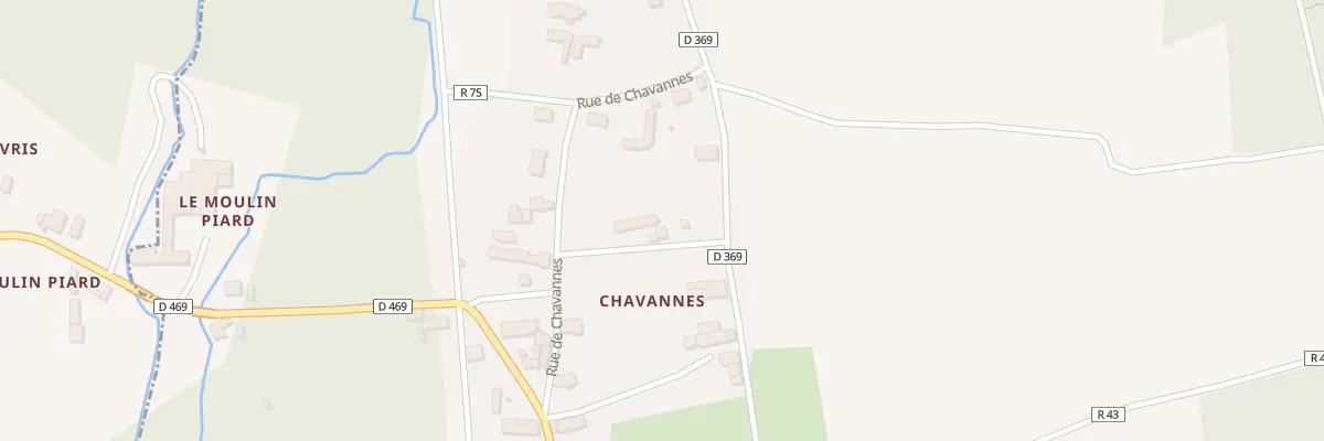 Plan du 80 Chavannes à Benais