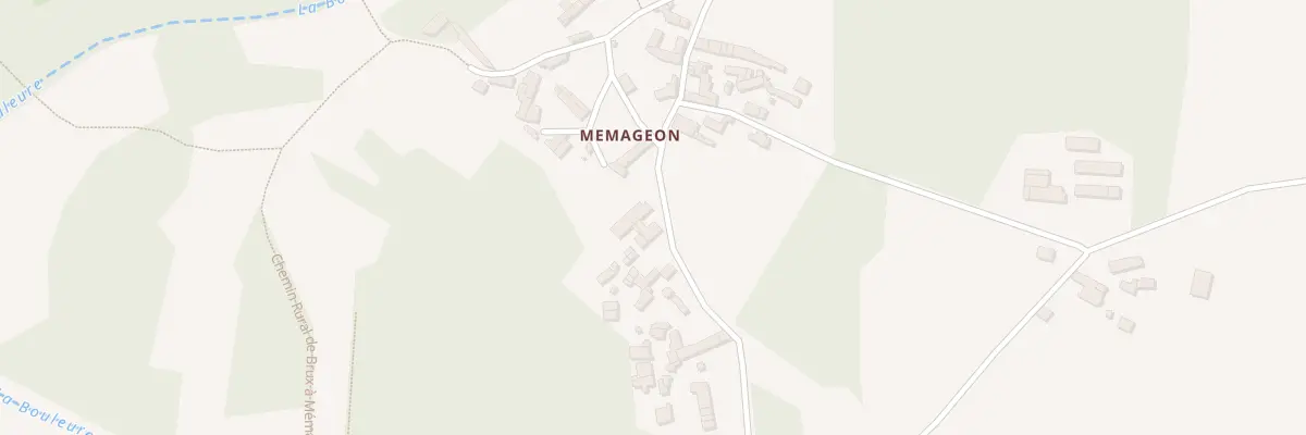 Plan du 5344 Mémageon à Brux