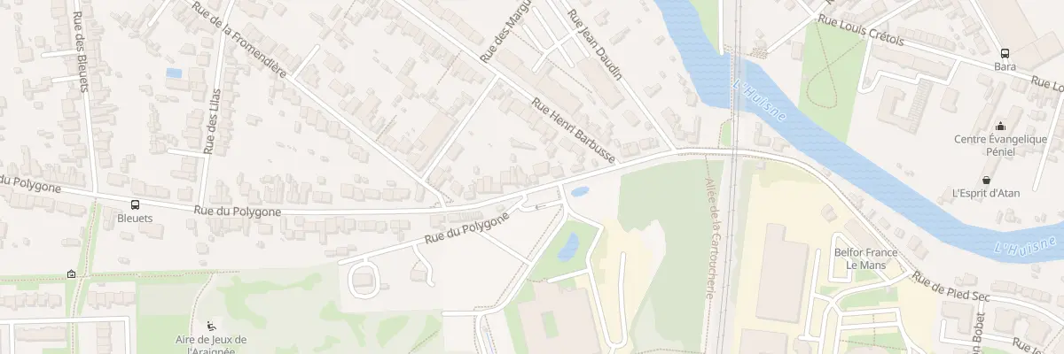 Plan du 209 Rue du Polygone au Mans