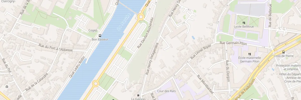 Plan du 11 Rue Henry Delageniere au Mans