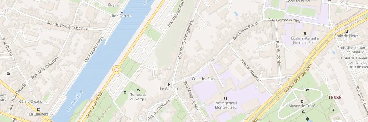 Plan du 8 Rue Henry Delagenière au Mans